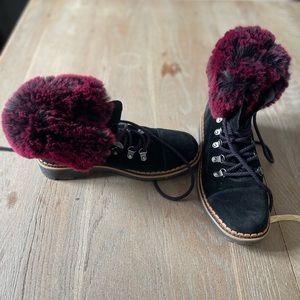 Sam Edelman Fur-lined suede boots